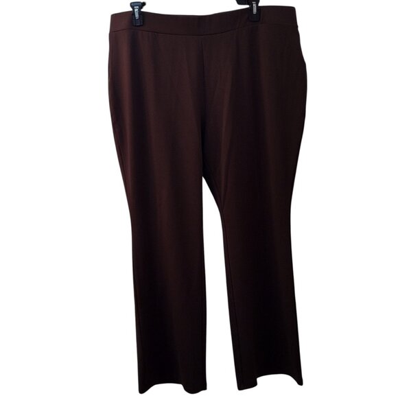 IMAN 2-Piece Chocolate Brown Pantsuit – Size 2X, Elegance & Comfort - Picture 8 of 12